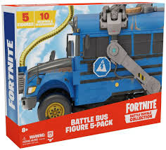 Most players tend to pull their gliders early when they drop from the bus so they can land in locations that are far from the ps4 and ps5 fortnite players can get the cloud striker fortnite skin and back bling for free through the ps plus celebration pack. Fortnite Epic Games Battle Royale Collection Battle Bus 2 Mini Figure 5 Pack Moose Toys Toywiz