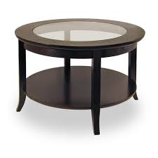 I Like The Dark Brown That It S Round Round Wood Coffee Table Coffee Table Wood Coffee Table With Shelf