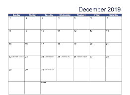 Printable December 2019 Calendar Holidays Holiday Calendar Printable Holiday Calendar Holiday Words