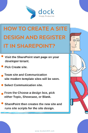 Tips To Create A Site Design And Register It In Sharepoint Microsoft Dock365 In 2020 Sharepoint Design Sharepoint Sharepoint Intranet