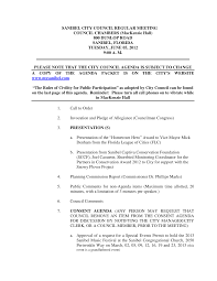 SANIBEL CITY COUNCIL REGULAR MEETING