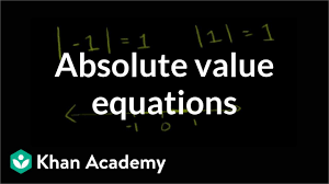 intro to absolute value equations and graphs video khan