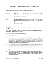 The tenant must verify that the landlord is the legal owner of the property by having a sight of either a duly signed and stamped sales and purchase agreement in which the landlord had acquired the property or a copy of the individual/strata title stating the landlord as the. Equipment Lease Agreement With Option To Purchase Template By Business In A Box