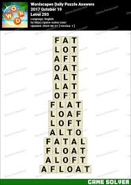 Maybe you would like to learn more about one of these? Wordscapes Daily Puzzle 2017 October 19 Answers Game Solver