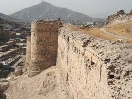 The walls of the Bala Hissar in #Kabul ...