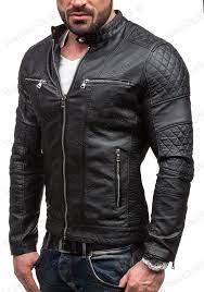 Athletic Slim Fit Bodybuilder Mens Lamb Skin Black Leather Jacket Coat All Sizes Leathercraze Athletic Leather Jacket Black Leather Jacket Leather Jacket Men