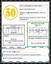 For a 50th birthday, everything should come together for an unforgettable event. 50th Birthday Party Games Trivia