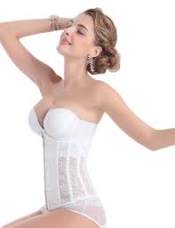 Only Faith Womens Wedding Waist Slimming Trainer Corset Cincher Body Shaper Xlwaist 31 Wedding Undergarments Wedding Dress Undergarments Bridal Undergarments