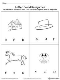 Recognize The Sound Of The Letter H Letter H Worksheets Kindergarten Worksheets Printable Alphabet Worksheets Free