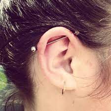 My Industrial Bar Piercing Ear Ear Piercings Earing Bar Piercing