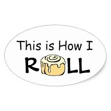 This Is How I Roll Cartoon Cinnamon Roll Funny Bun Oval Sticker Zazzle Com In 2021 Cinnamon Rolls Honey Buns Cinnabon Rolls