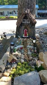 47 Amazing Miniature Garden Design Ideas 4 Ideaboz Bestgardendesign Fairy Tree Houses Fairy Garden Houses Fairy Garden Diy