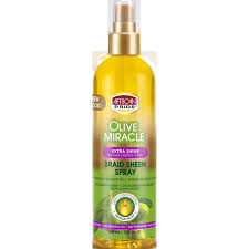 This will prevent your hair from feeling overly greasy or weighed down. African Pride Olive Miracle Braid Sheen Spray For Wavy Curly Coily Relaxed Locs Protective Styles Soothes Braid Tightness Contains Olive Tea Tree Oil 12 Oz Walmart Com Walmart Com