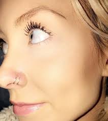 Double Hoop Nose Ring For Single Piercing Silver In 2020 Nose Piercing Hoop Nose Piercing Ring Nose Rings Hoop