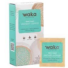 Amazon.com : Waka Premium Instant Coffee — Dark Roast — 100% Arabica Freeze  Dried Beans — For Hot or Iced Coffee (8 packets) : Grocery & Gourmet Food