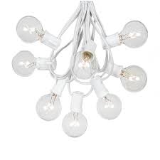 Check spelling or type a new query. Clear G40 Globe Round Outdoor String Light Set On White Wire Novelty Lights Inc