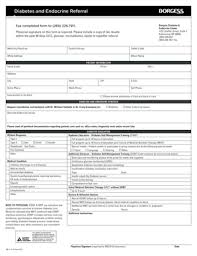 Fillable Online Center For Diabetes Care Referral Form Fax