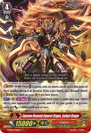 Vanguard cards, a popular collectible card game. Cardfight Vanguard On Twitter Did You Manage To Catch The First Reveal Over The Weekend By Kai From Wcc On Youtube What Do You Think Of This Card Featuring Supreme Heavenly Emperor