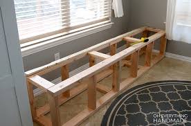 how to build a kitchen nook bench [full