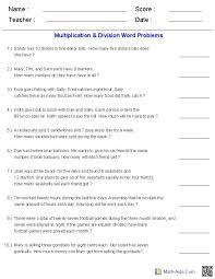 Differentiated resources like these multiplication and division word problems allow teachers to match individual, or groups of, students to a particular resource of a certain level of difficulty. Multiplication And Division Word Problems 5th Grade In 2020 Fraction Word Problems Division Word Problems Word Problems