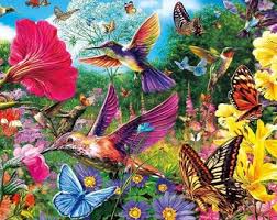 Still life with birds, flowers and fruits. Bird Jigsaw Puzzle Etsy