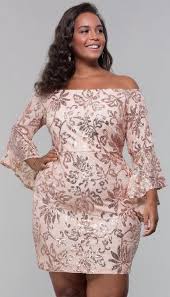 40 Ideas For Dress Prom Rose Gold Rosegold In 2020 Plus Size Wedding Guest Dresses Plus Size Cocktail Dresses Plus Size Party Dresses