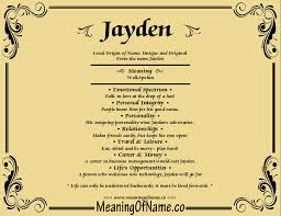 Meaning Of Name Jayden Significados De Los Nombres Nombres De Ninas Nombres De Bebes