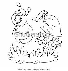 Worm coloring book free content, cartoon worm s, white, text, monochrome png. Coloring Book With Worm In An Apple Stock Images Page Everypixel