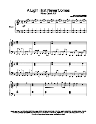 A Light That Never Comes Linkin Park Steve Aoki Download Free Sheet Music For Over 250 Hit Songs At Www Pianobragso Linkin Park Clarinet Music Sheet Music