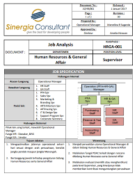 Contoh struktur organisasi dan job description perusahaan via contohurun.blogspot.com. All In One Job Analysis Form Free For Hr