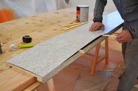 Here's how to cut a laminate countertop for your measure the length of the countertop and then cut the countertop slab to slightly longer than this length with your circular saw. Diy Ing A Laminate Countertop Ana White