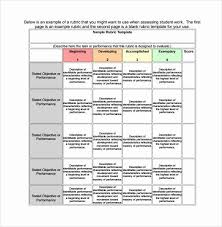 A nicely formatted chart should include only the minimal amount of elements (legend, axis, labels, gridlines, etc.). Rubric Template Microsoft Word Awesome 10 Blank Rubric Samples Rubric Template Rubrics Templates