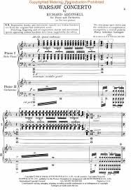 Warsaw Concerto Set By Richard Addinsell 1904 1977 Sheet Music For Piano 2 Pianos 4 Hands Buy Print Music Hl 312794 Sheet Music Plus