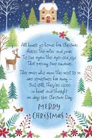 All Hearts Go Home For Christmas Across The Miles And Years To Live Again The Age Old Joys That Passin Christmas Card Messages Christmas Poems Christmas Verses