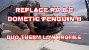 Click here for coleman low profile air conditioners. How To Replace Rv Ac Dometic Penguin Ii Duo Therm Heat Pump 12 Button To 5 Button Conversion Kit Youtube
