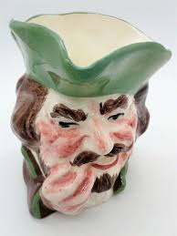 Vintage Henry Morgan Style Toby Jug Planter Made in Hollywood California  Signed