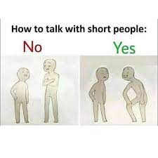 Talk to a new person. How To Talk To Short People Know Your Meme