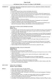 senior manager resume samples