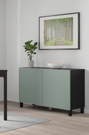 Besta Aufbewahrung Mit Turen Schwarzbraun Notviken Stubbarp Graugrun Ikea Deutschland Haus Deko Aufbewahrung Ikea
