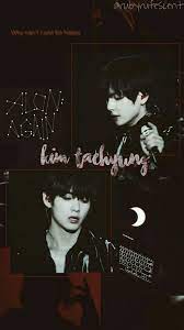 He is a vocalist of the south korean boy group bts. Aesthetic Edits Taehyung Dark Emo Aesthetic Wallpaper By