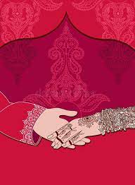 Pin by invite online on mehndi invitations / wording. Wedding Indian Invitation Card On Red Background India Marriage Template Beautifully Decorated Indian Bride Hand Close Up Of Gro Stock Vector Illustration Of Married Frame 105251801