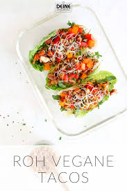 Roh Vegane Tacos Deine Ernaehrung De Vegane Tacos Vegane Lebensmittel Essen
