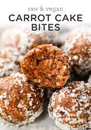 Vegan Carrot Cake Bites No Bake Healthy Simply Quinoa Recipe Raw Food Recipes Vegan Snacks Healthy Baking