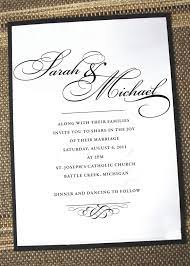 Formal Wedding Invitations Invitation Wording Wedding Invitation Wording Examples Second Wedding Invitations Elegant Wedding Invitations