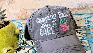 Women S Camping Hair Don T Care Baseball Cap Camping Hair Don T Care Baseball Cap Camping Hair Don T Care Hat Camping Baseball Cap In 2021 Women Camping Camping Hair Baseball Cap