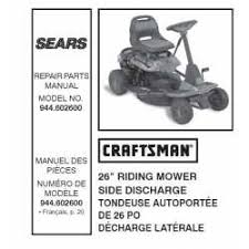 Craftsman lawn mower parts model 917. Craftsman Tractor Parts Manual 944 602600