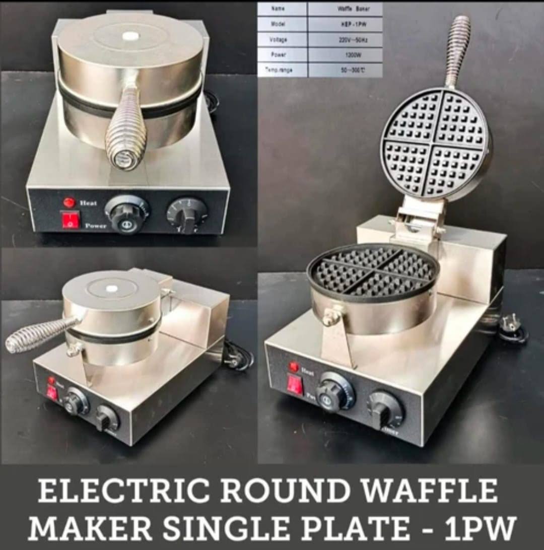 round waffle maker product image