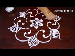 Simple N Easy Rangoli Design With Dots Cute Kolam Design For Kids Aadi Month Special Rang Rangoli Designs With Dots Simple Rangoli Free Hand Rangoli Design