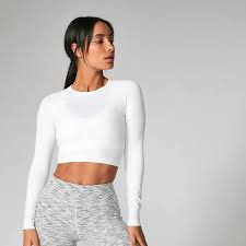 Black And White Crop Top Long Sleeve Shape Bezesvy Crop Top Gym Tops Women White Crop Top Crop Tops