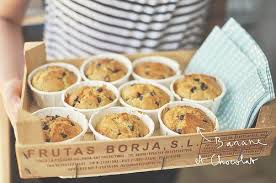 Muffins Banane Chocolat Pour Le Petit Dej Culinaria Frutas Gourmet